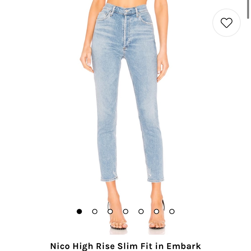 Agolde Nico High Rise Slim Fit in Embark